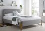 Poppy Bed Frame - Mid Grey - Double Bed Frame Only