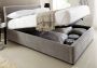 Serenity Upholstered Ottoman Storage Bed - Steel Grey - Double Bed Frame Only
