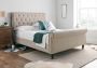 Valencia Upholstered Sleigh Bed - DriftWood - King Size Bed Frame Only
