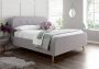 Stockholm Wolf Grey Upholstered Double Bed Frame Only