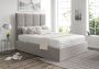 Turin Hugo Platinum Upholstered Ottoman Double Bed Frame Only