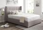 Essentials Winged Grey Ottoman Double Bed Frame