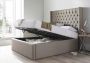 Islington Naples Silver Upholstered Ottoman Double Bed Frame Only