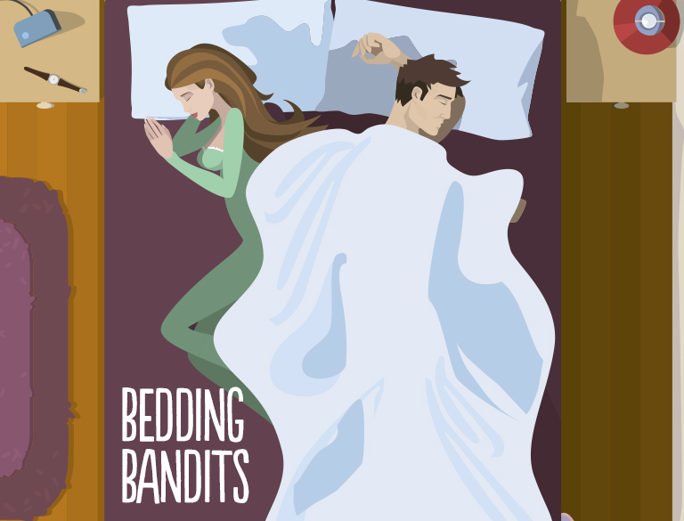 Sleepiquette: The Dos and Don'ts of Sharing a Bed bedding bandits