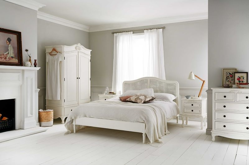 liberty rattan beds in white