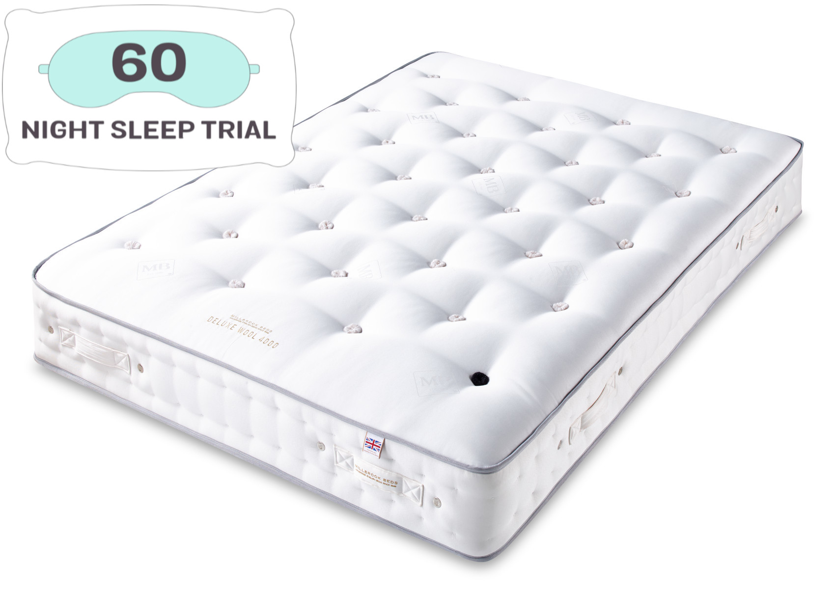 View Millbrook Deluxe Wool Pocket 4000 Mattress Time4Sleep information