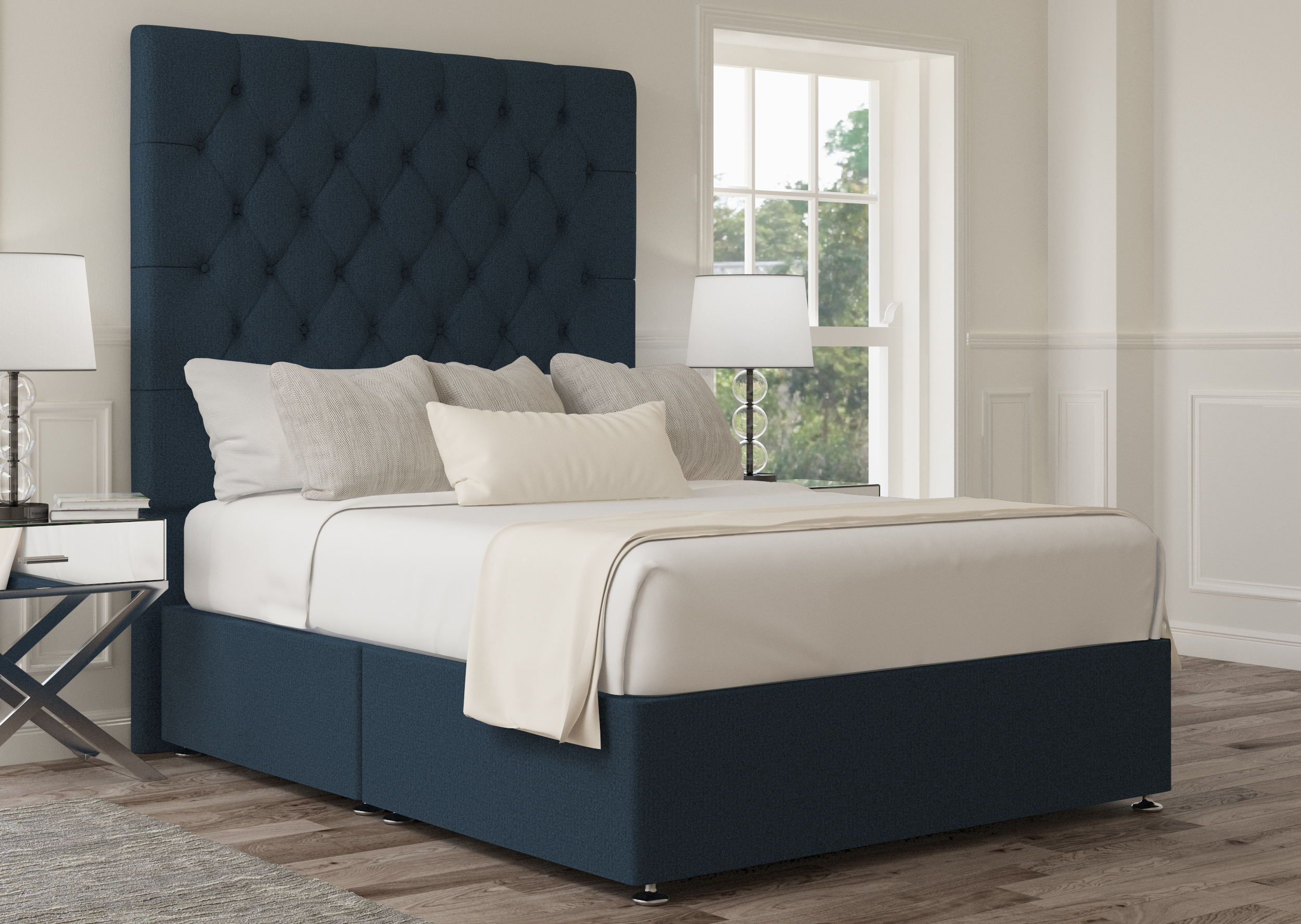 View Sephora Arran Natural Upholstered Double Bed Time4Sleep information