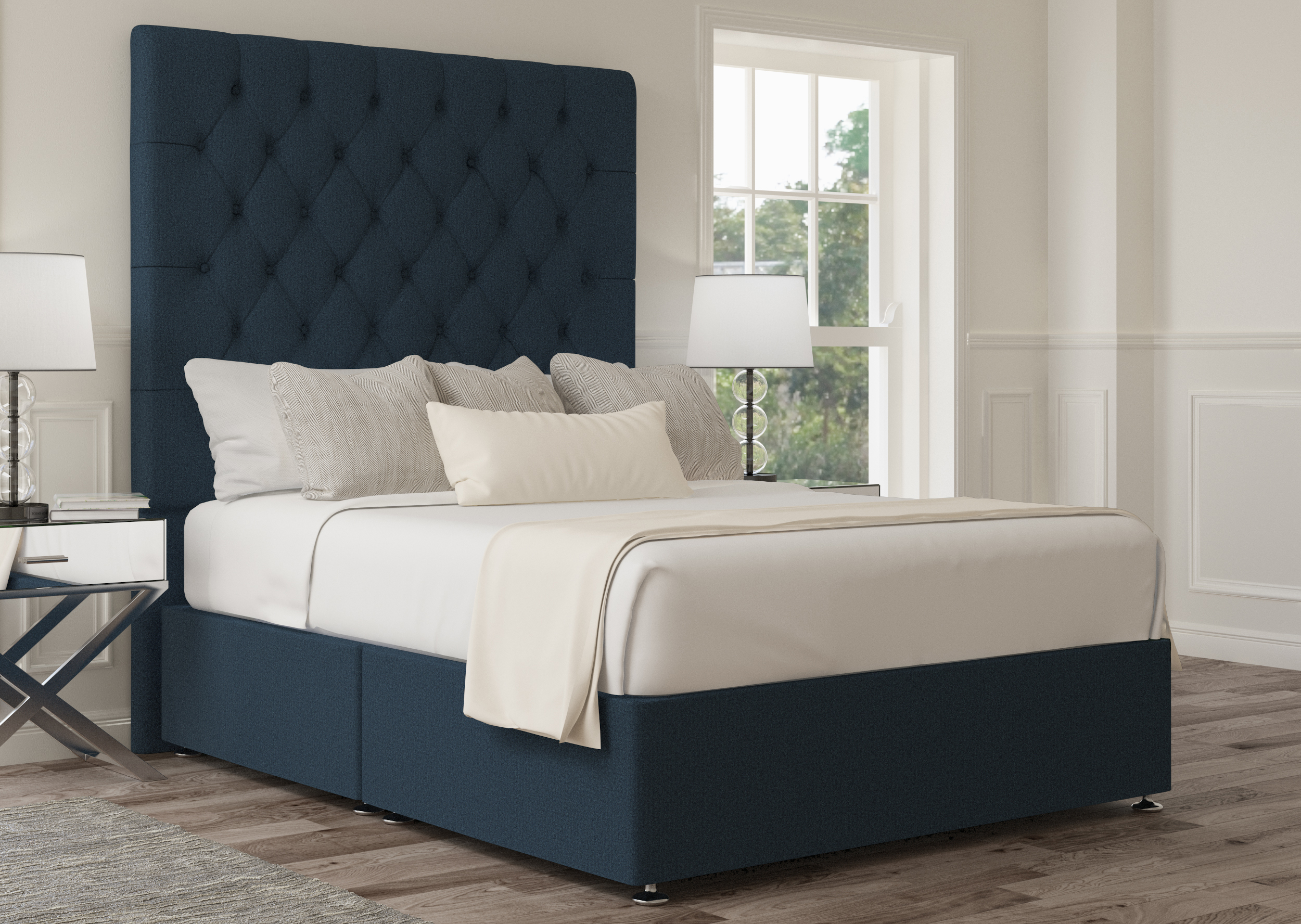 View Sephora Arran Natural Upholstered Super King Bed Time4Sleep information