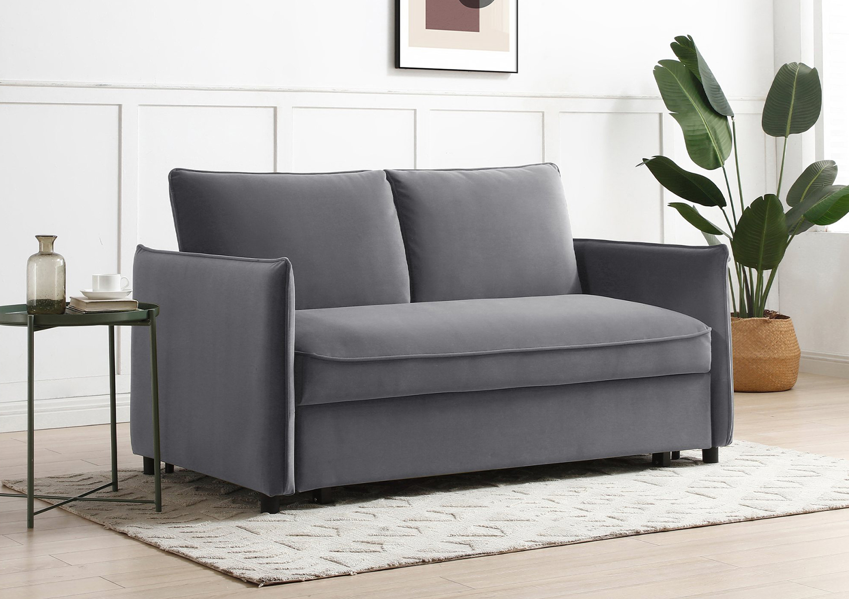 View Coniston Grey 2 Seater Sofa Bed Time4Sleep information