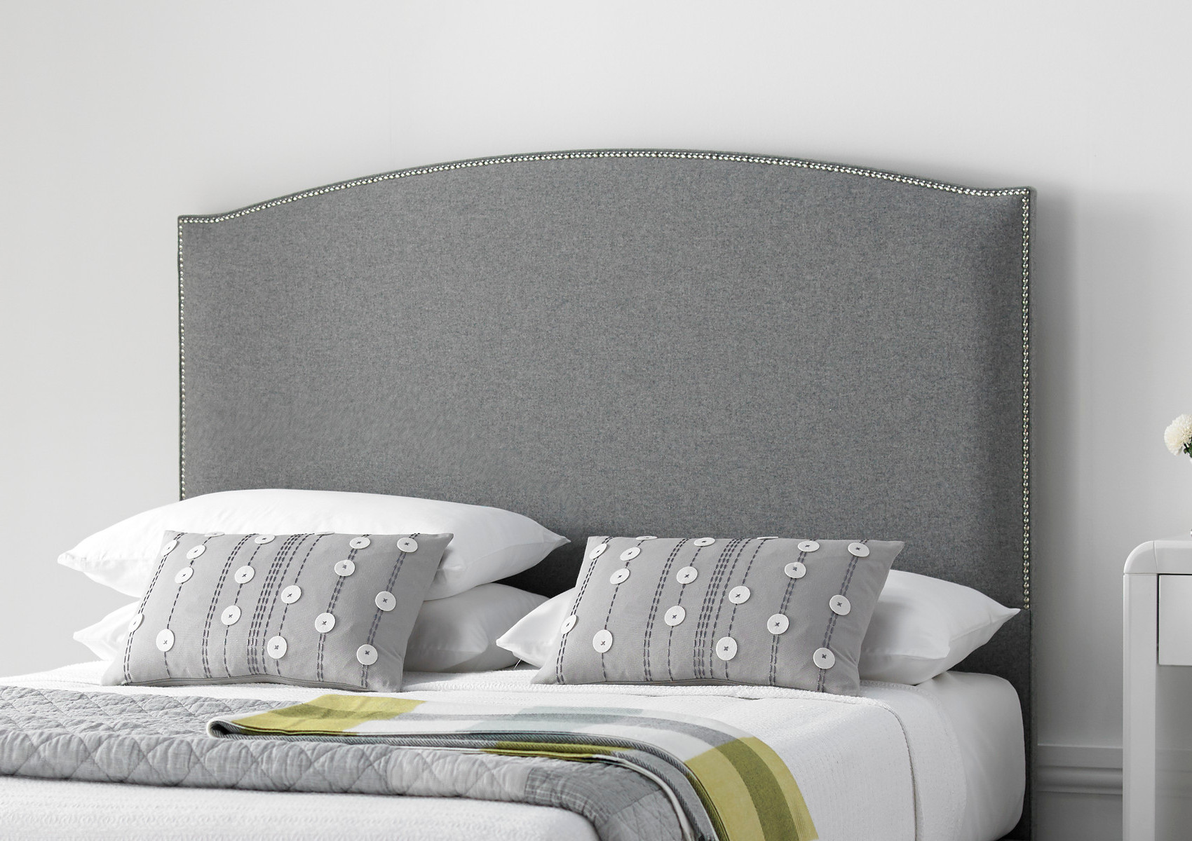 View Blenheim Floor Standing Upholstered Headboard Time4Sleep information