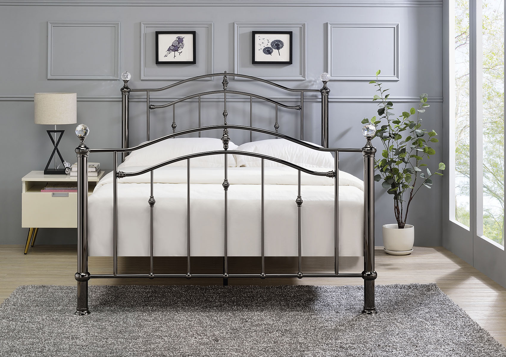 View Majesty Black Bed Frame Time4Sleep information