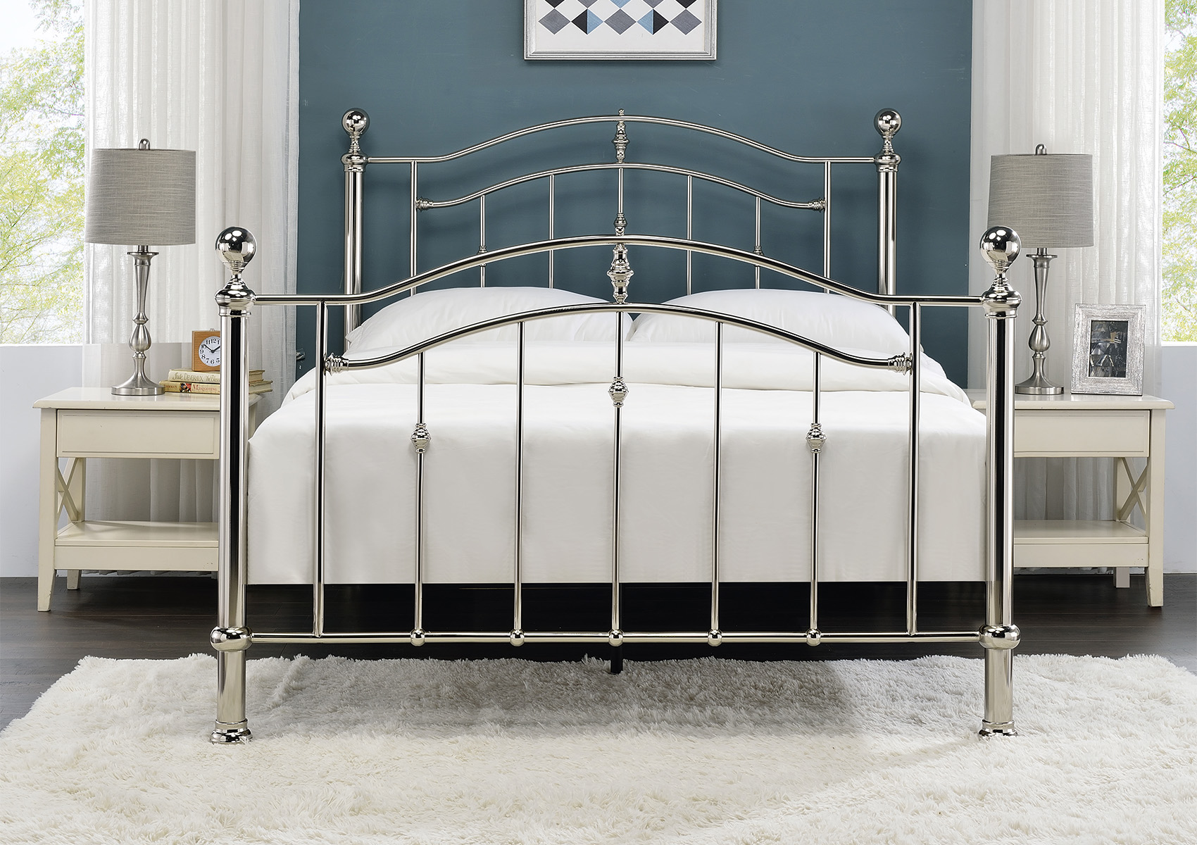 View Majesty Chrome Bed Frame Time4Sleep information
