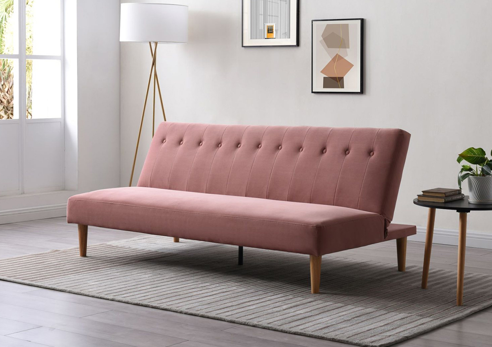 View Cotswold Dusky Pink Sofa Bed Time4Sleep information