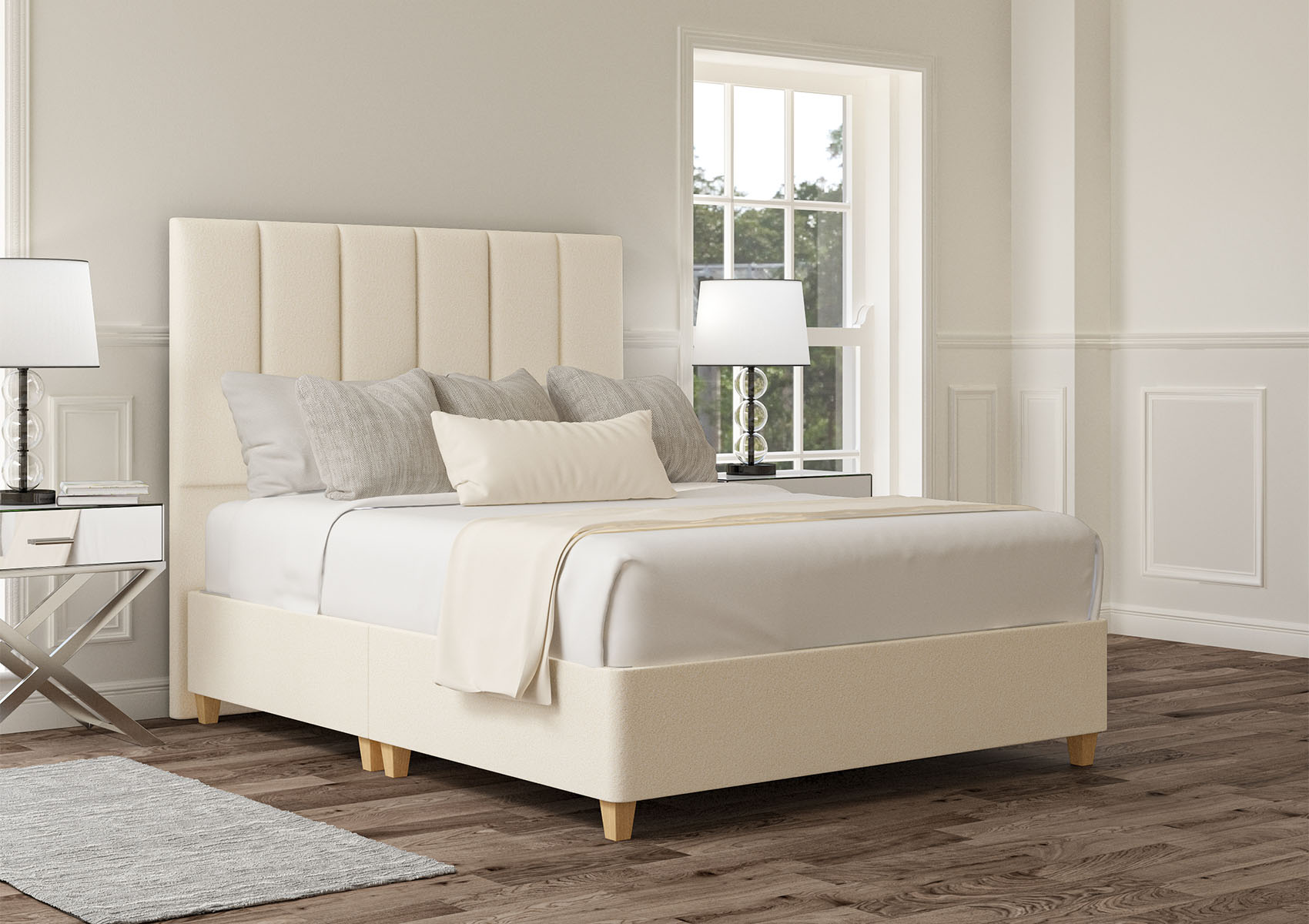 View Empire Arlington Ice Upholstered Single Divan Bed Time4Sleep information