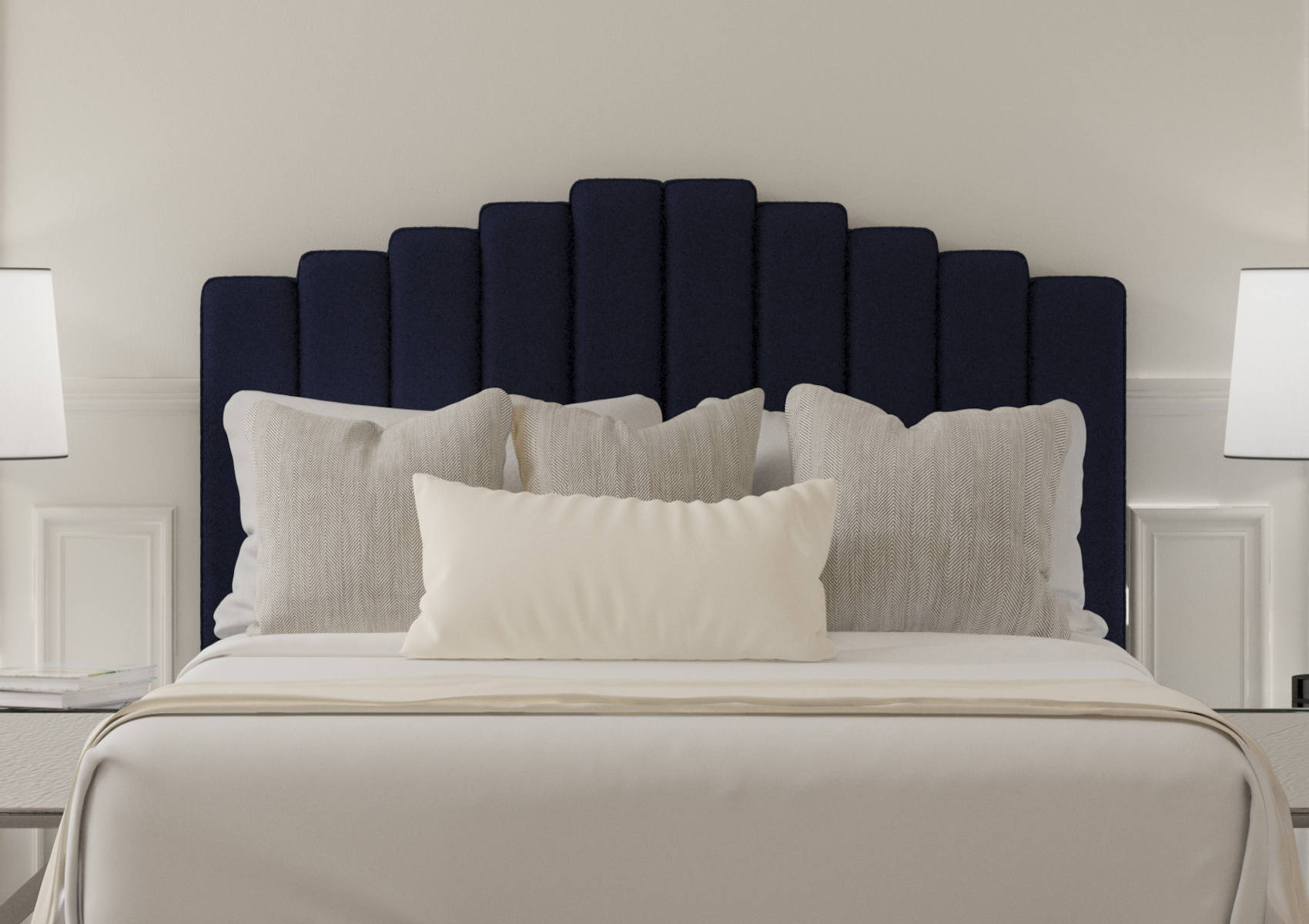 View Quinn Strutted Upholstered Headboard Time4Sleep information