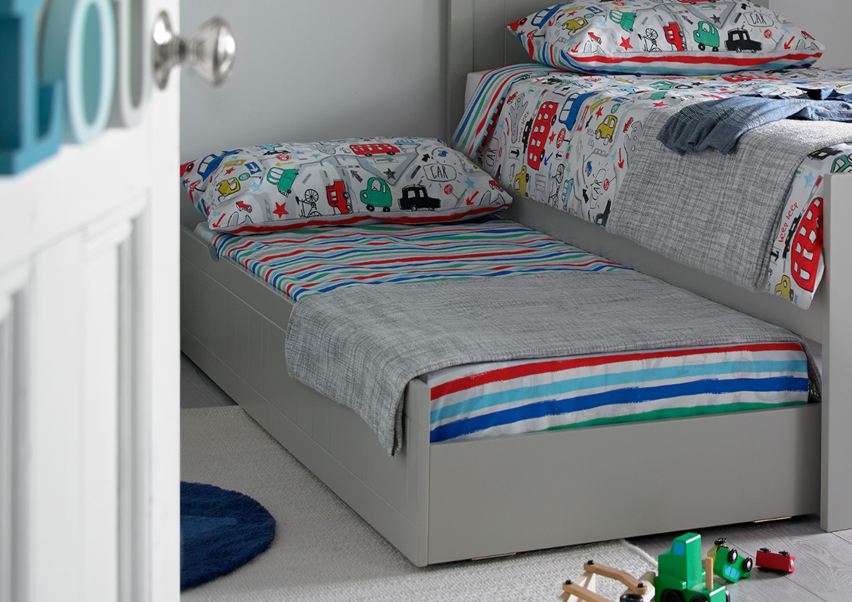 View Liv Grey Wooden Compact Single Childrens Bed Time4Sleep information
