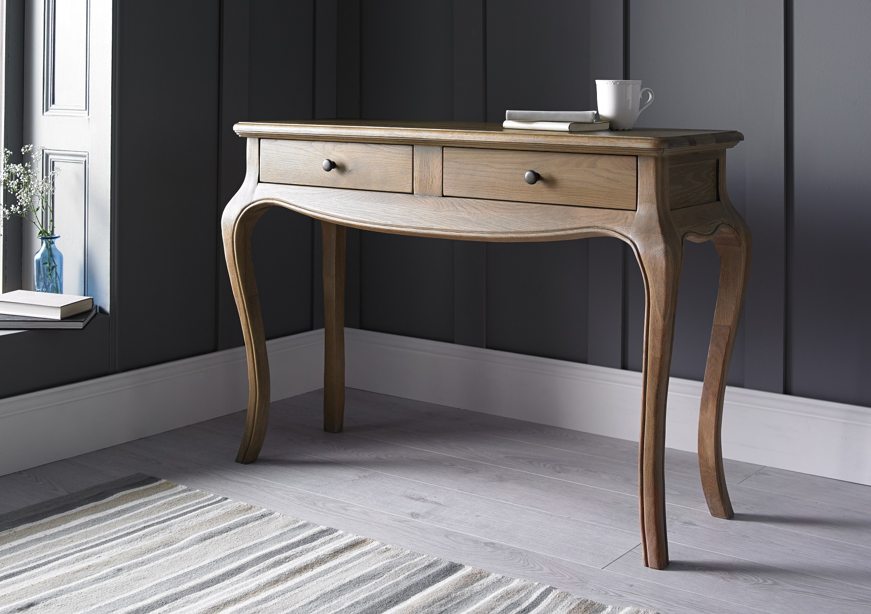 View Loire Weathered Oak Dressing Table Time4Sleep information