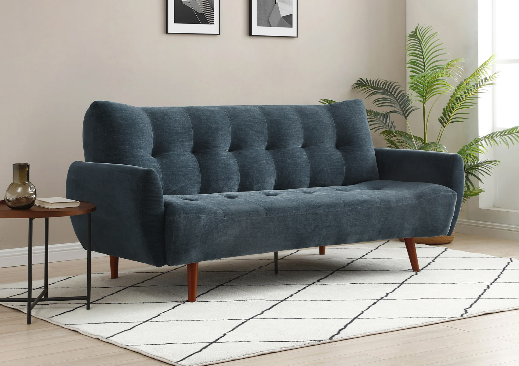View Oasis Navy Sofa Bed Time4Sleep information