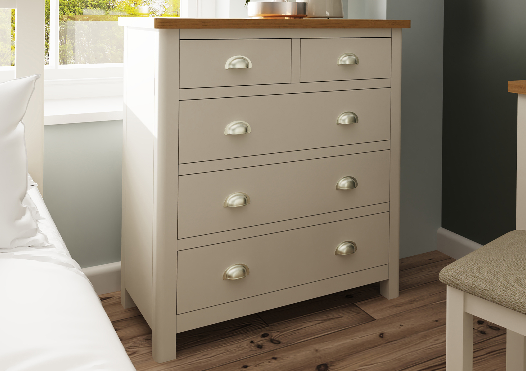 View Radstock Truffle 3 2 Chest of Drawers Time4Sleep information