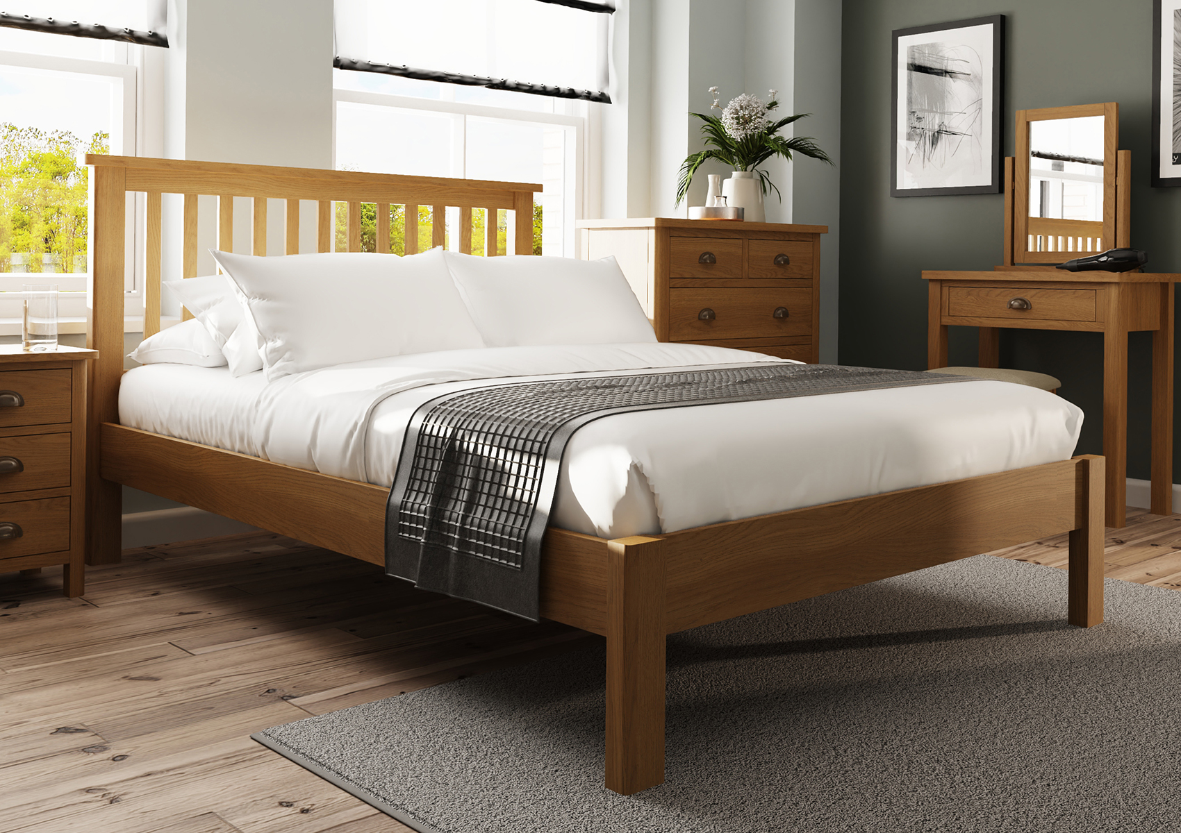 View Radford Light Oak Bed Frame Time4Sleep information