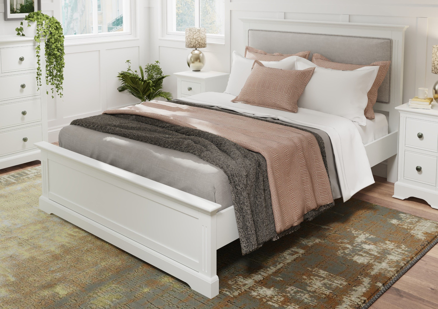 View Tilly White Wooden Bed Frame Time4Sleep information