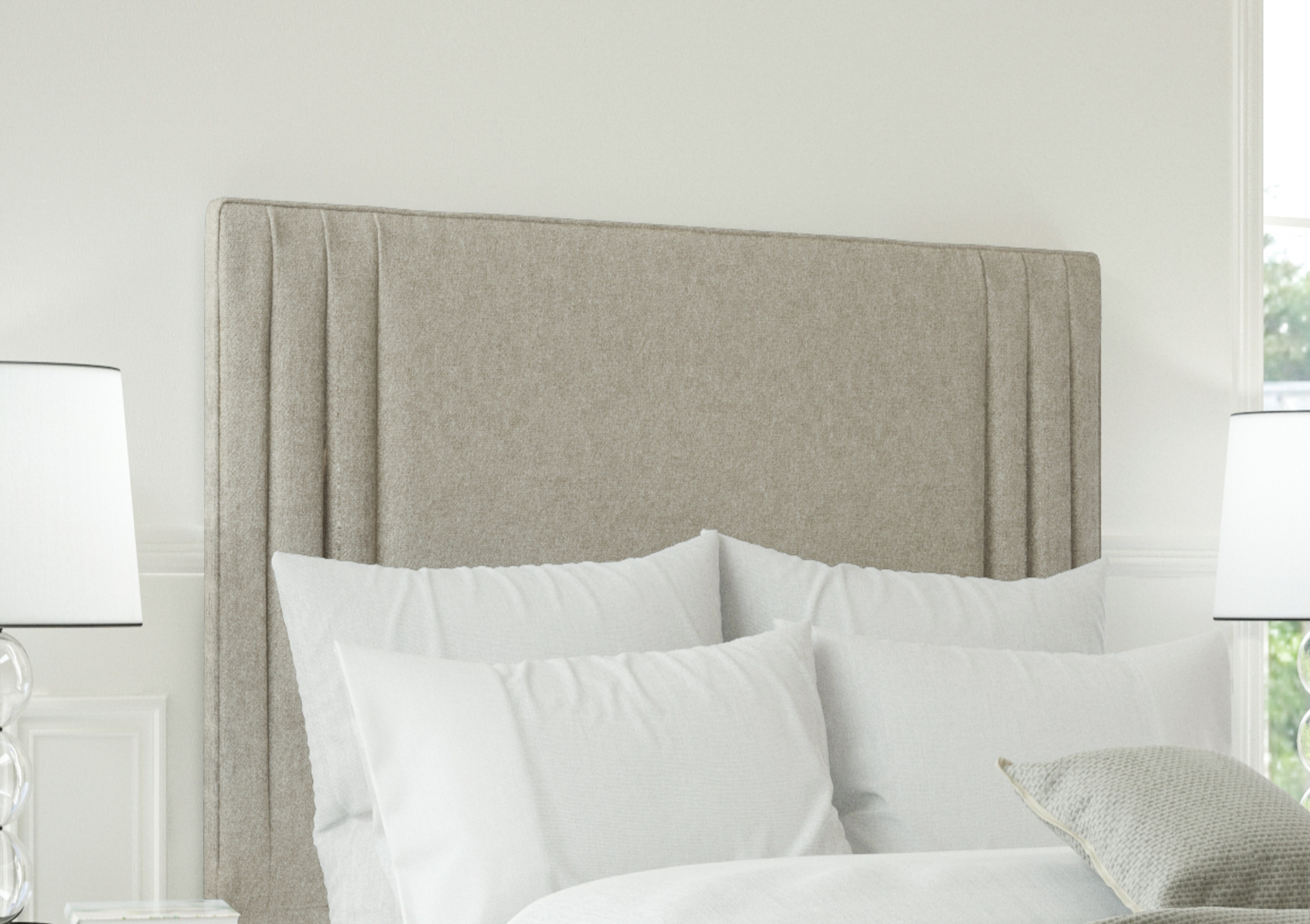 View Faith Floor Standing Upholstered Headboard Time4Sleep information